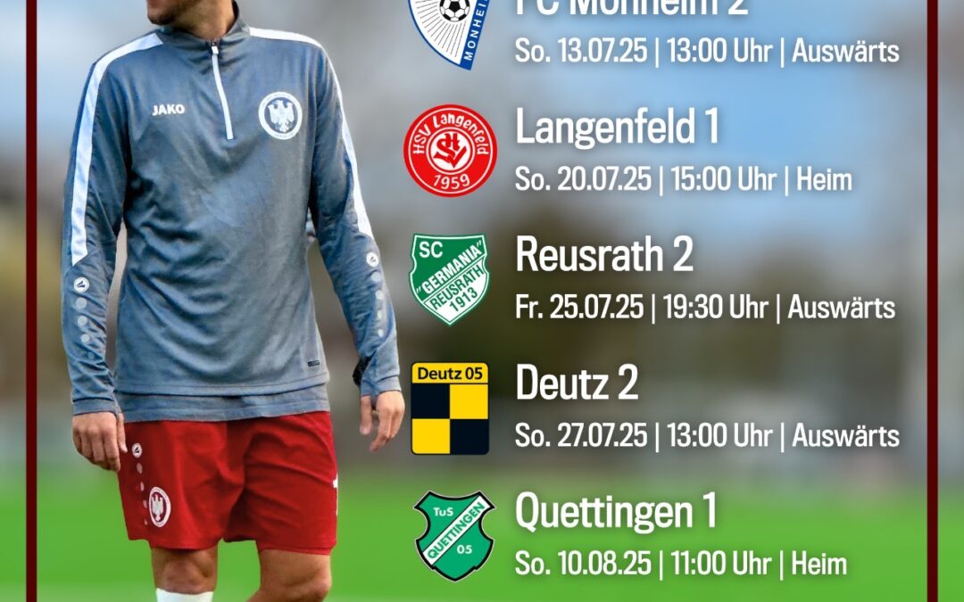 Es geht wieder los – Sommervorbereitung 2025 1. Mannschaft