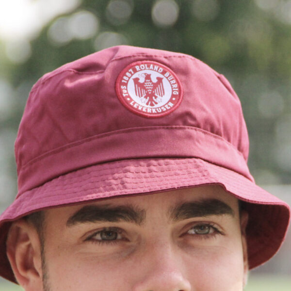 Roland Bürrig Buckethat Vintage Logo Deepred – Bild 3