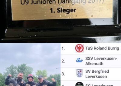 Die U9 gewinnt die Stadtmeisterschaft in ihrer Altersklasse