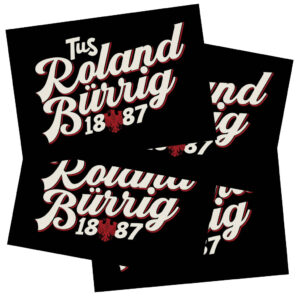 Stickerpaket "Roland Bürrig" Lettering Schwarz A7 20 Stück