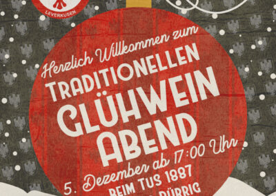 Lichterglanz, Glühwein & Vereinsliebe – der Bürriger Weihnachtsabend steht bevor!