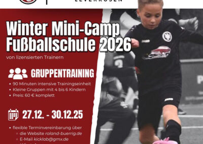 Winter Mini-Camp – Kicklab Fußballschule Leverkusen